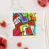 Kleurrijke graffiti illustratie servet (Insitu)