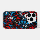 Kleurrijke graffiti iPhone hoesje (Achterkant horizontaal)