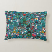 Kleurrijke graffiti kunst, accent kussen (Achterkant)