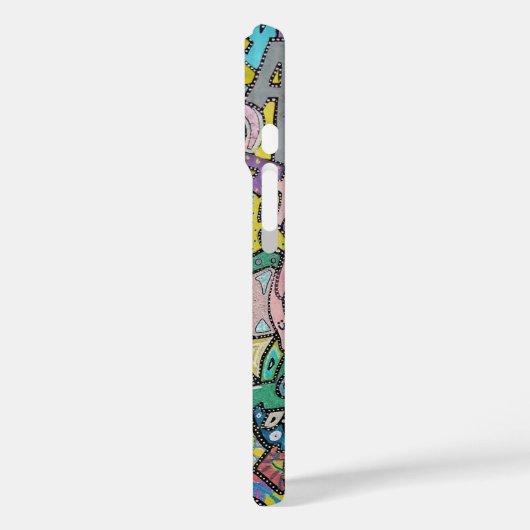 Kleurrijke graffiti kunst, Case-Mate iPhone case (Achterkant / Links)