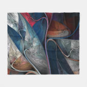 Kleurrijke graffiti kunst, fleece deken (Voorkant (Horizontaal))