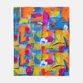 Kleurrijke graffiti kunst, fleece deken