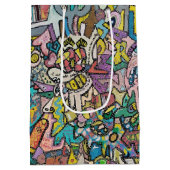 Kleurrijke graffiti kunst, medium cadeauzakje (Achterkant)