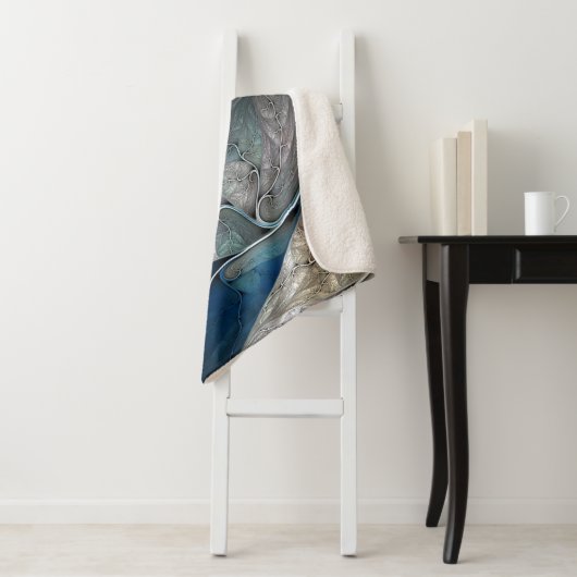 Kleurrijke graffiti kunst, sherpa deken (In situ)