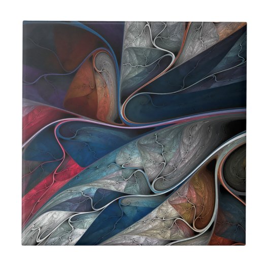 Kleurrijke graffiti kunst, tegeltje (Voorkant)