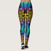 Kleurrijke graffiti leggings (Achterkant)