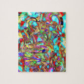 Kleurrijke Graffiti Letters Puzzel Legpuzzel (Verticaal)