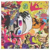 Kleurrijke graffiti muurcollage stof (Close Up)