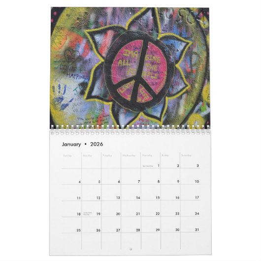 Kleurrijke Graffiti Painting Street Art 2025 Kalender (Jan 2026)