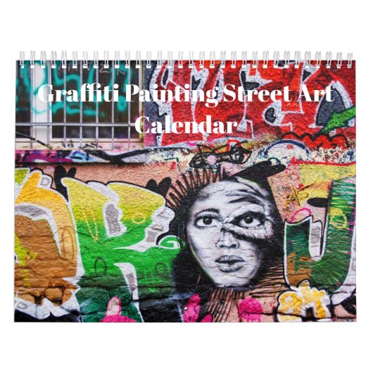 Kleurrijke Graffiti Painting Street Art 2025 Kalender (Hoes)