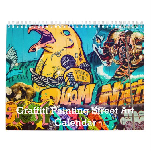 Kleurrijke Graffiti Painting Street Art 2025 Kalender (Hoes)