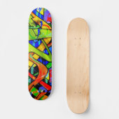 Kleurrijke graffiti skateboard (Voorkant)