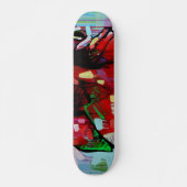 Kleurrijke graffiti-skateboard persoonlijk skateboard (Voorkant)