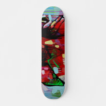 Kleurrijke graffiti-skateboard