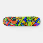 Kleurrijke graffiti-skateboard persoonlijk skateboard (Horizontaal)
