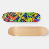 Kleurrijke graffiti-skateboard persoonlijk skateboard (Horizontaal)