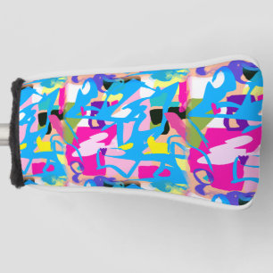 Kleurrijke graffiti splash golfheadcover