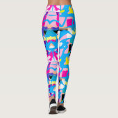 Kleurrijke graffiti splash leggings (Achterkant)