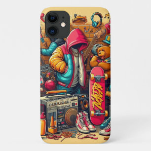 Kleurrijke graffiti stijl ontwerp Case-Mate iPhone case