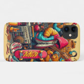 Kleurrijke graffiti stijl ontwerp Case-Mate iPhone case (Achterkant (horizontaal))