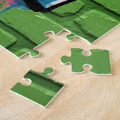 Kleurrijke Graffiti Tekst Zeggend Grijp De Dag Legpuzzel (Zijkant)