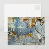 Kleurrijke graffititextuur briefkaart (Voorkant / Achterkant)