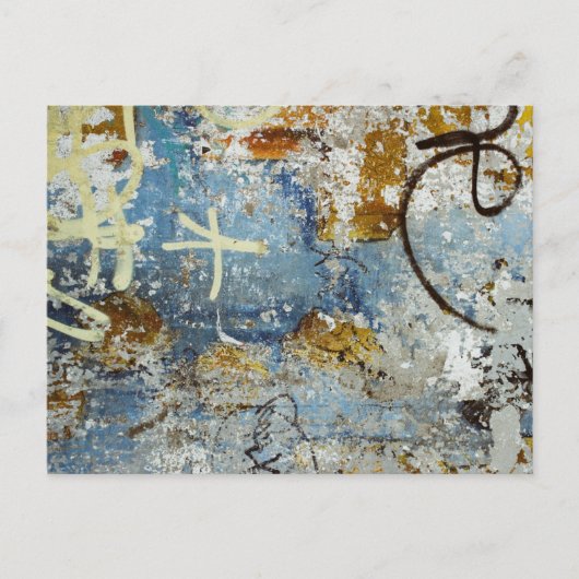 Kleurrijke graffititextuur briefkaart (Voorkant)