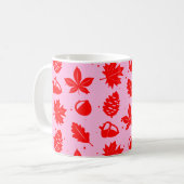 Kleurrijke grafische Natuur Koffiemok (Voorkant links)