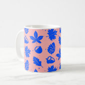 Kleurrijke grafische Natuur Koffiemok (Voorkant links)