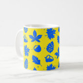 Kleurrijke grafische Natuur Koffiemok (Voorkant links)