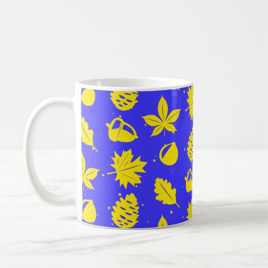 Kleurrijke grafische Natuur Koffiemok (Links)