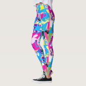 Kleurrijke grafitti splash leggings (Links)
