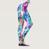 Kleurrijke grafitti splash leggings (Rechts)