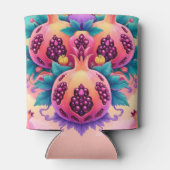 kleurrijke granaatappel blikjeskoeler (Achterkant)