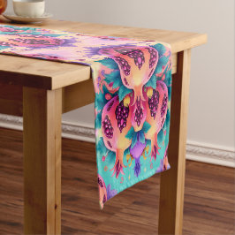 kleurrijke granaatappel korte tafelloper