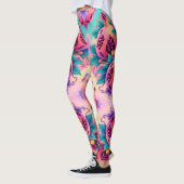 kleurrijke granaatappel leggings (Links)