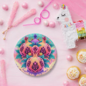 kleurrijke granaatappel papieren bordje (Feest)