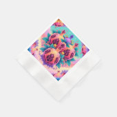 kleurrijke granaatappel servet (Hoek)