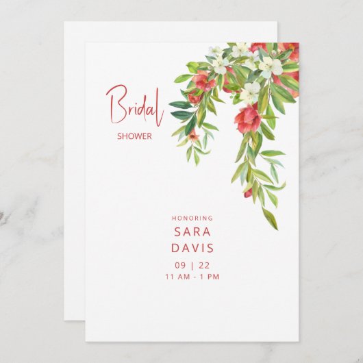 Kleurrijke granaatappel Toscaanse bruid Kaart (Voorkant / Achterkant)