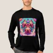 kleurrijke granaatappel Tri-Blend shirt (Voorkant volledig)