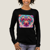 kleurrijke granaatappel Tri-Blend shirt (Voorkant)