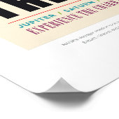 Kleurrijke  Grand Tour-ruimtevaart Poster (Hoek)