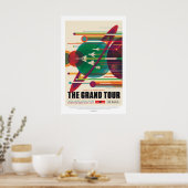 Kleurrijke  Grand Tour-ruimtevaart Poster (Keuken)