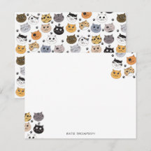 Kleurrijke Grappige Cute Katten & Poot Patroon