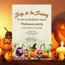 Kleurrijke Grappige Enge Cocktails Sla Halloween F