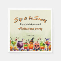 Kleurrijke Grappige Enge Cocktails Sla Halloween F