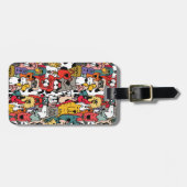 Kleurrijke Grappige Honden Bagagelabel (Voorkant horizontaal)