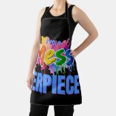 Kleurrijke Grappige "Ik ben een puinhoop Terpiece" Schort (Insitu)