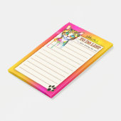 Kleurrijke grappige Kat om te doen lijst Post-it® Notes (Schuin)