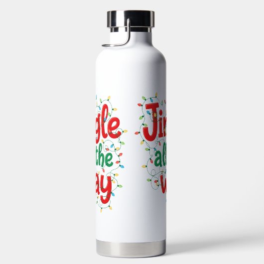 KLEURRIJKE GRAPPIGE KERSTUITSPRAAK WATERFLES (Rechts)